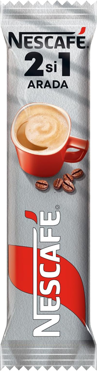 Nescafe 2in1 unsweetened product shot emphasizes creamy coffee mix.