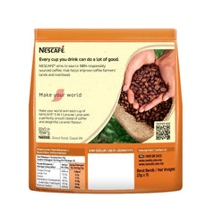 Nescafe 3-in-1 Caramel Latte travel pack ready for commuting days.