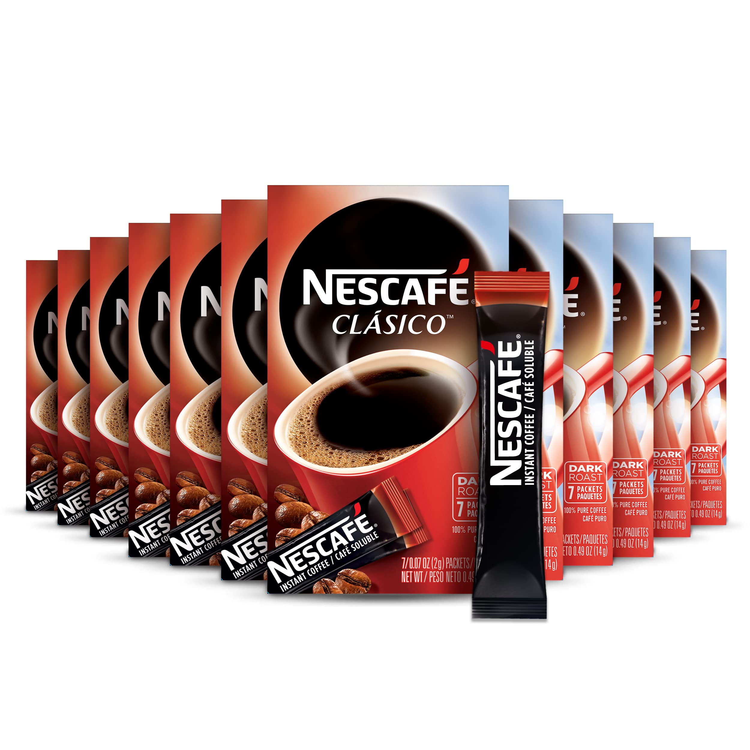 NESCAFÉ CLÁSICO Sticks box for convenient, quick mornings