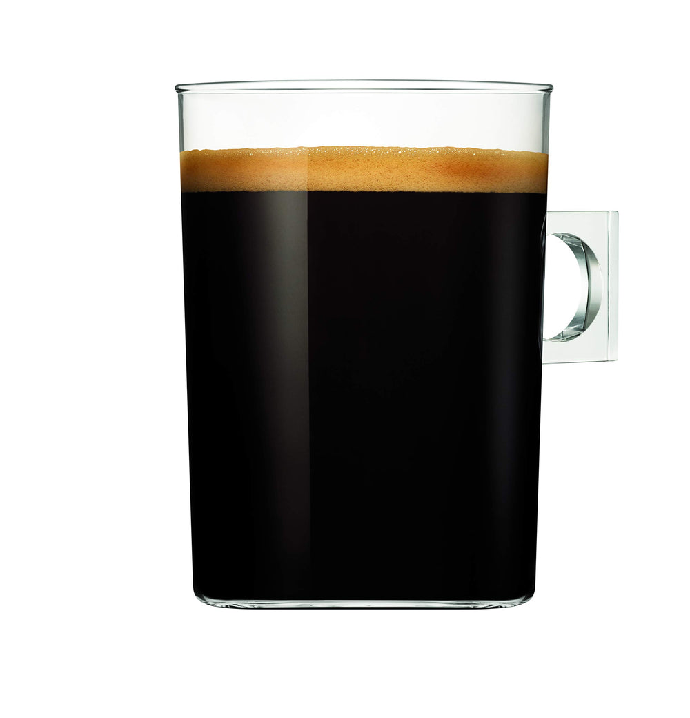 Americano Intenso brewing in a Dolce Gusto machine with crema.