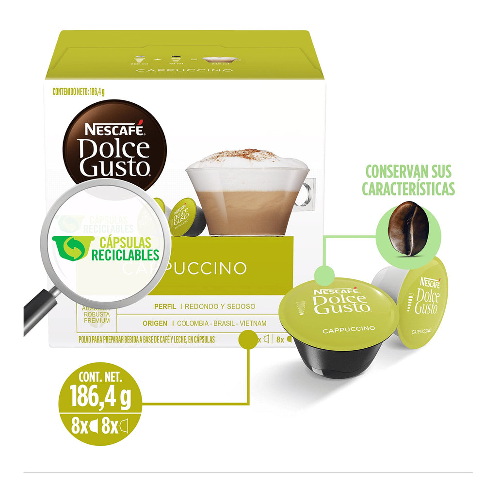 Creamy foam topping enhances the cappuccino experience