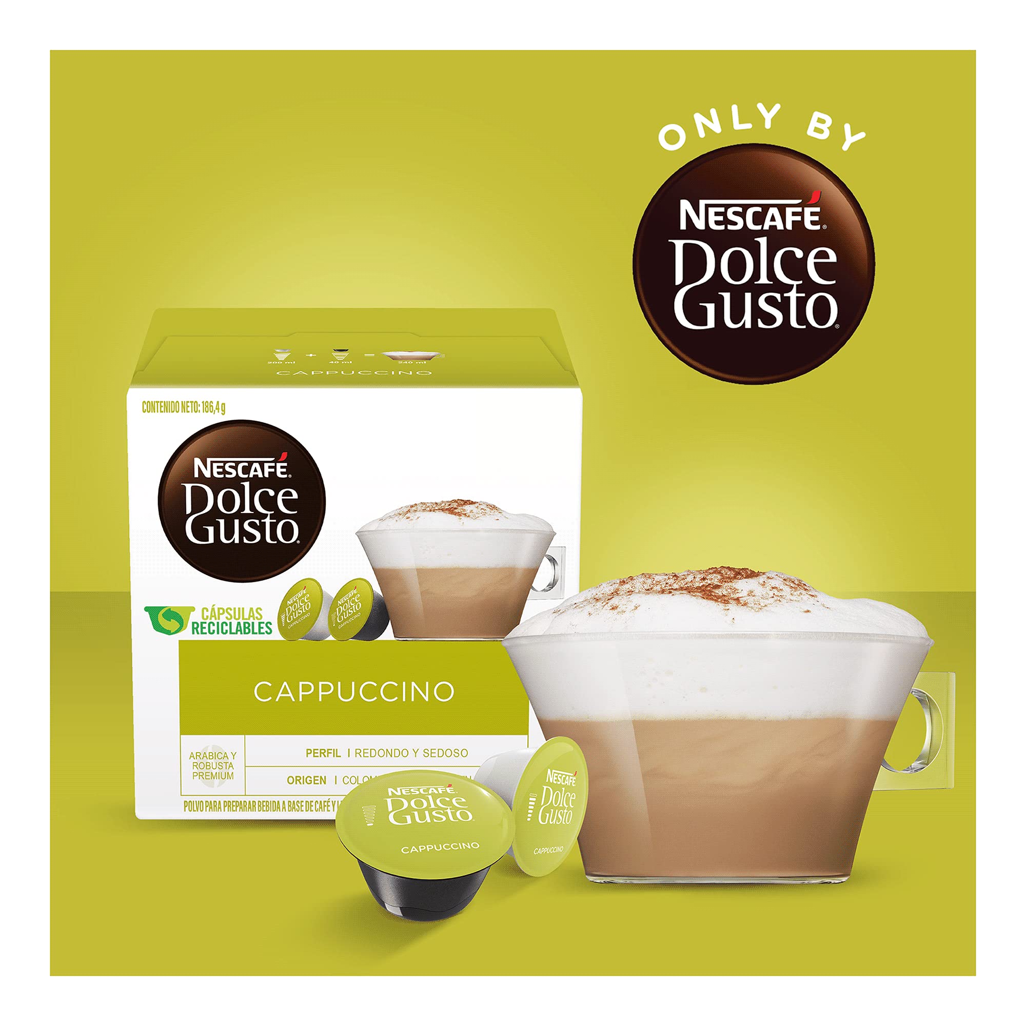 Machine-compatible packaging for consistent results with Dolce Gusto