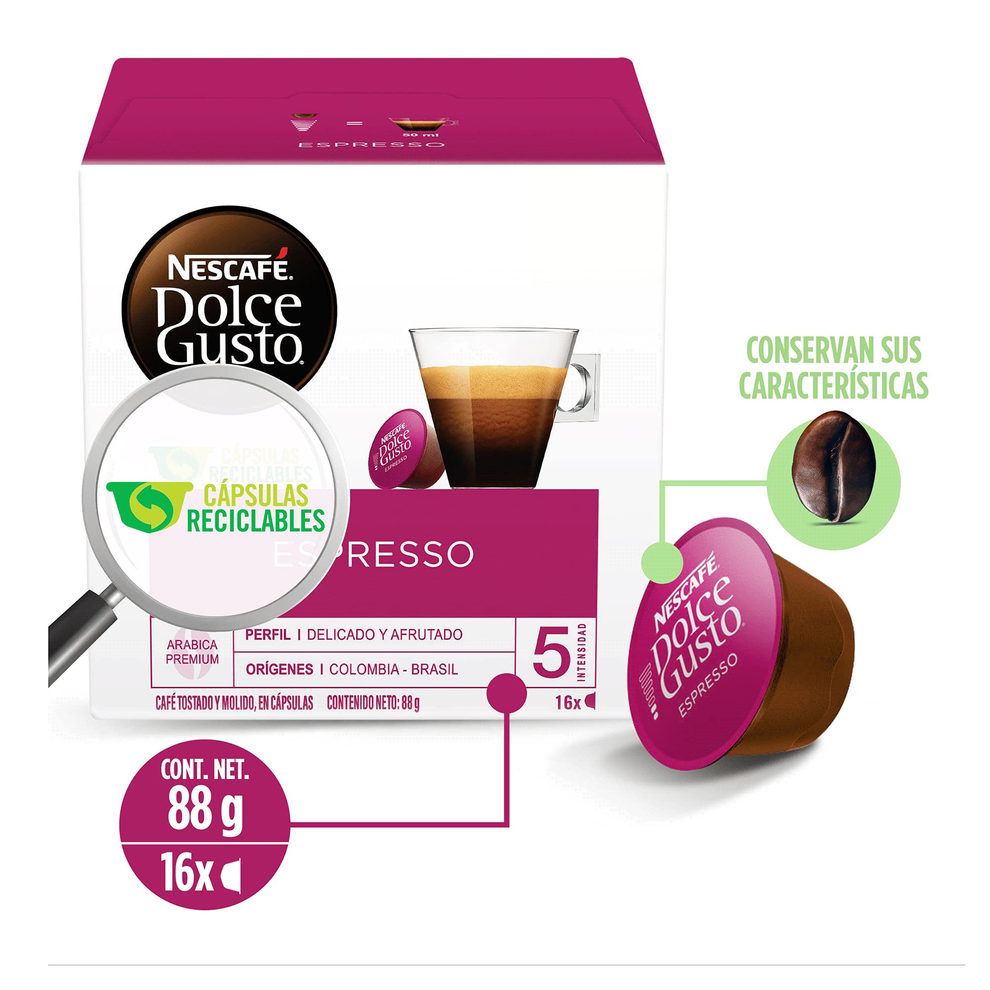Retail shelf displaying NESCAFÉ Dolce Gusto 48-count, convenient coffee solution.
