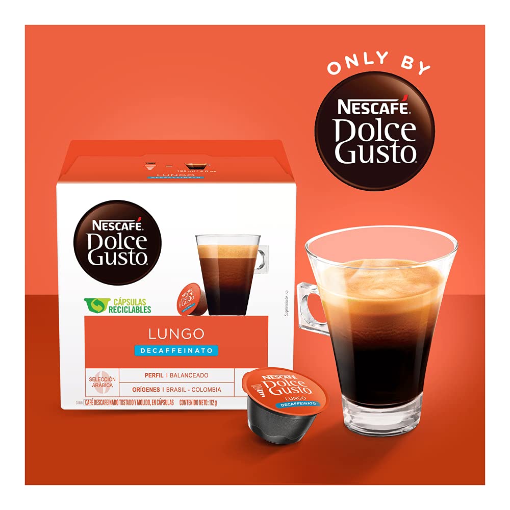 Nescafé Dolce Gusto Lungo Decaf capsule recycling symbol showcasing TerraCycle sustainability