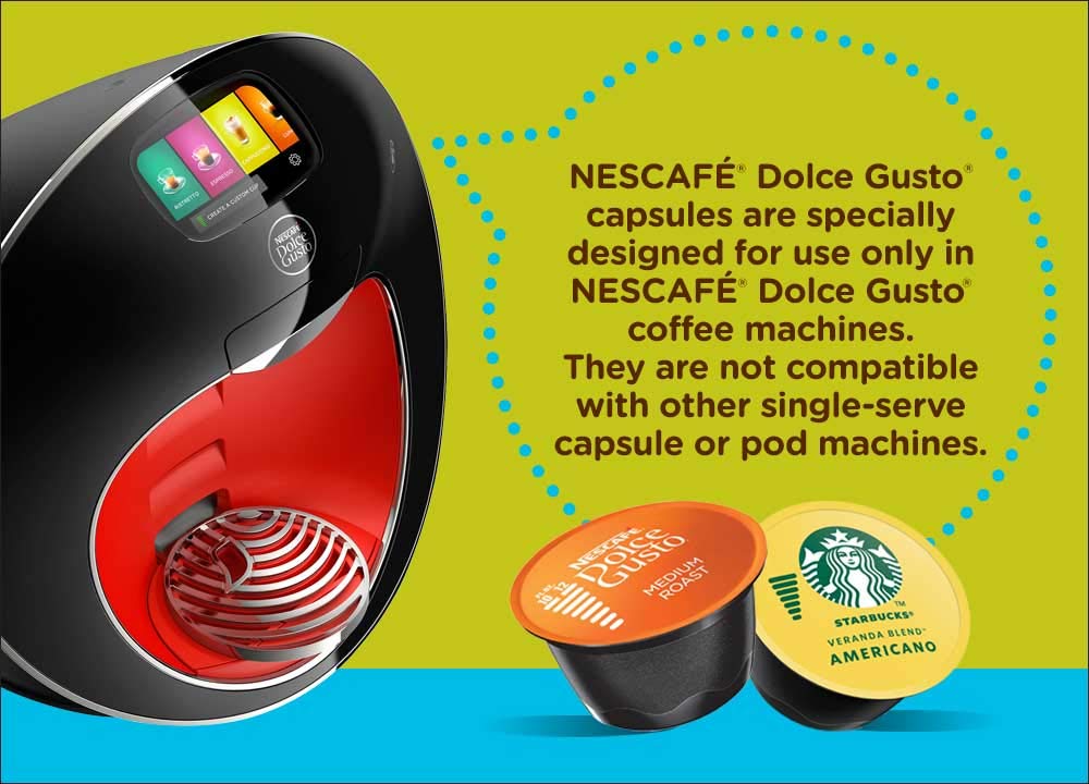 Nescafé Dolce Gusto Lungo Decaf cup with silky crema and dark notes
