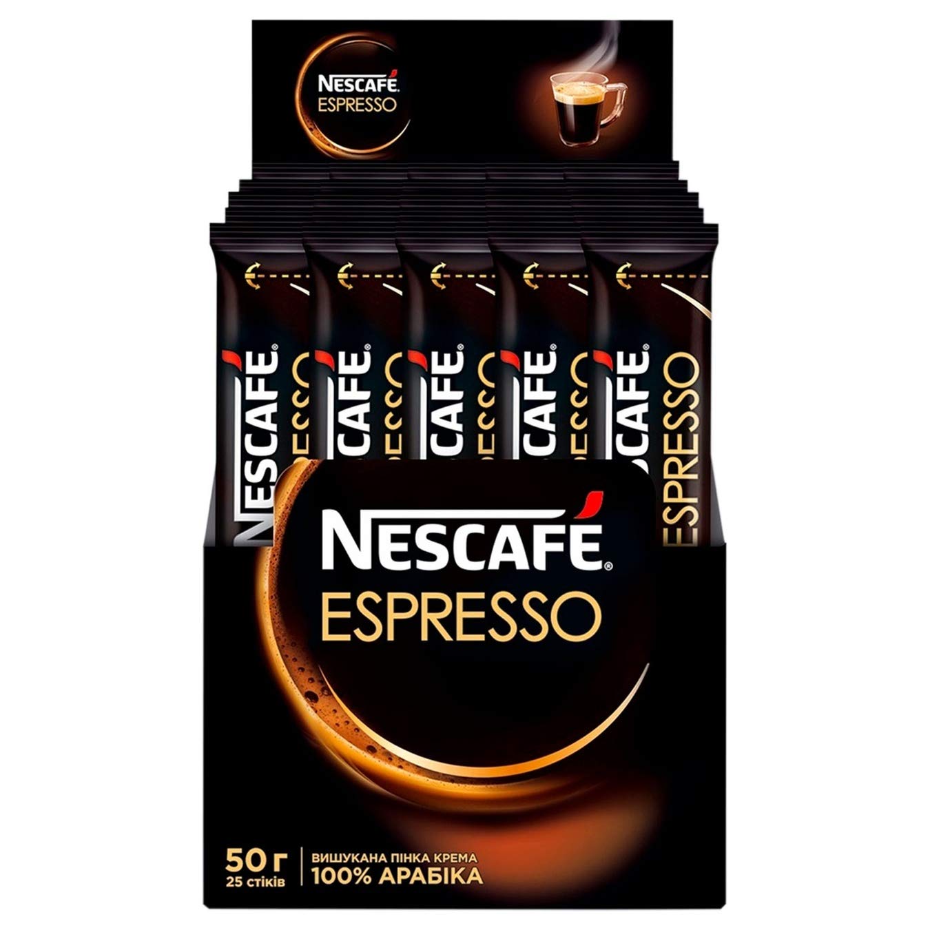 Nescafé Espresso stick pack for quick, single-serve coffee moments.