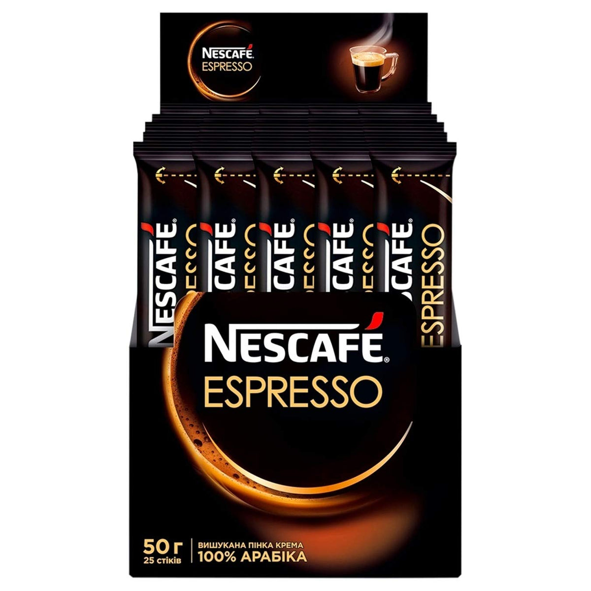 Nescafé Espresso stick pack for quick, single-serve coffee moments.