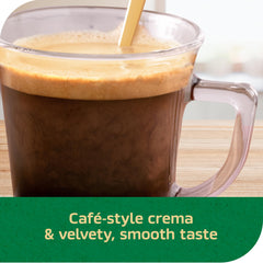 Americano-style glass featuring NESCAFÉ Gold Decaf Espresso for bold, balanced taste.