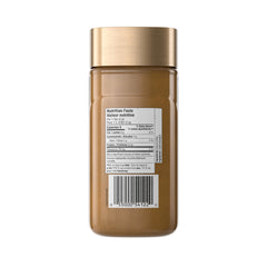 Steaming cup of NESCAFE Gold Espresso Instant Coffee with inviting aroma.