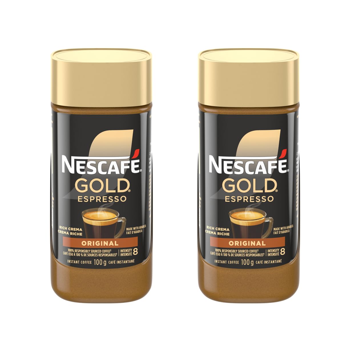 NESCAFE Gold Espresso jar 2Pack ready for a quick morning brew