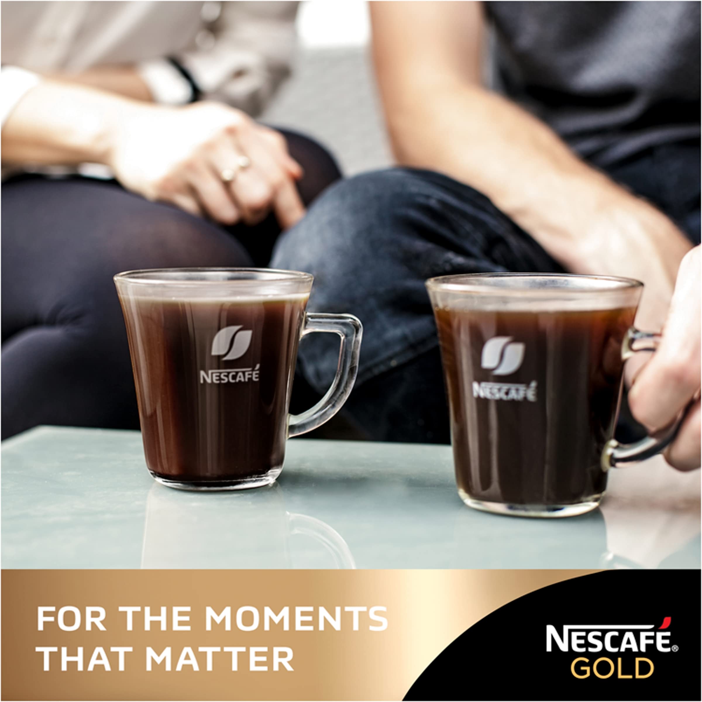 Nescafe home brew routine image suggests fast, satisfying coffee ritual.