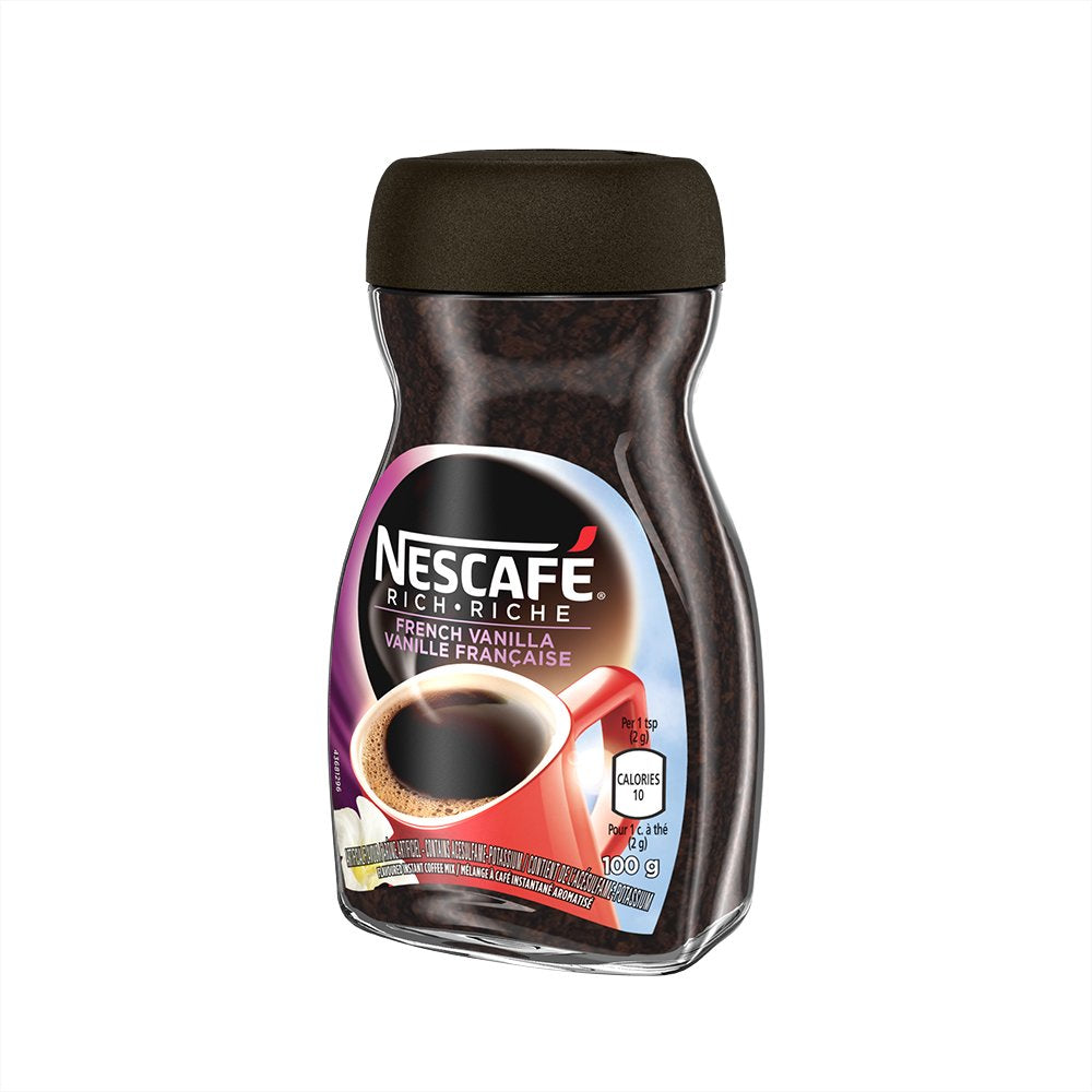 NESCAFÉ Rich packaging label Canada highlights imported origin.