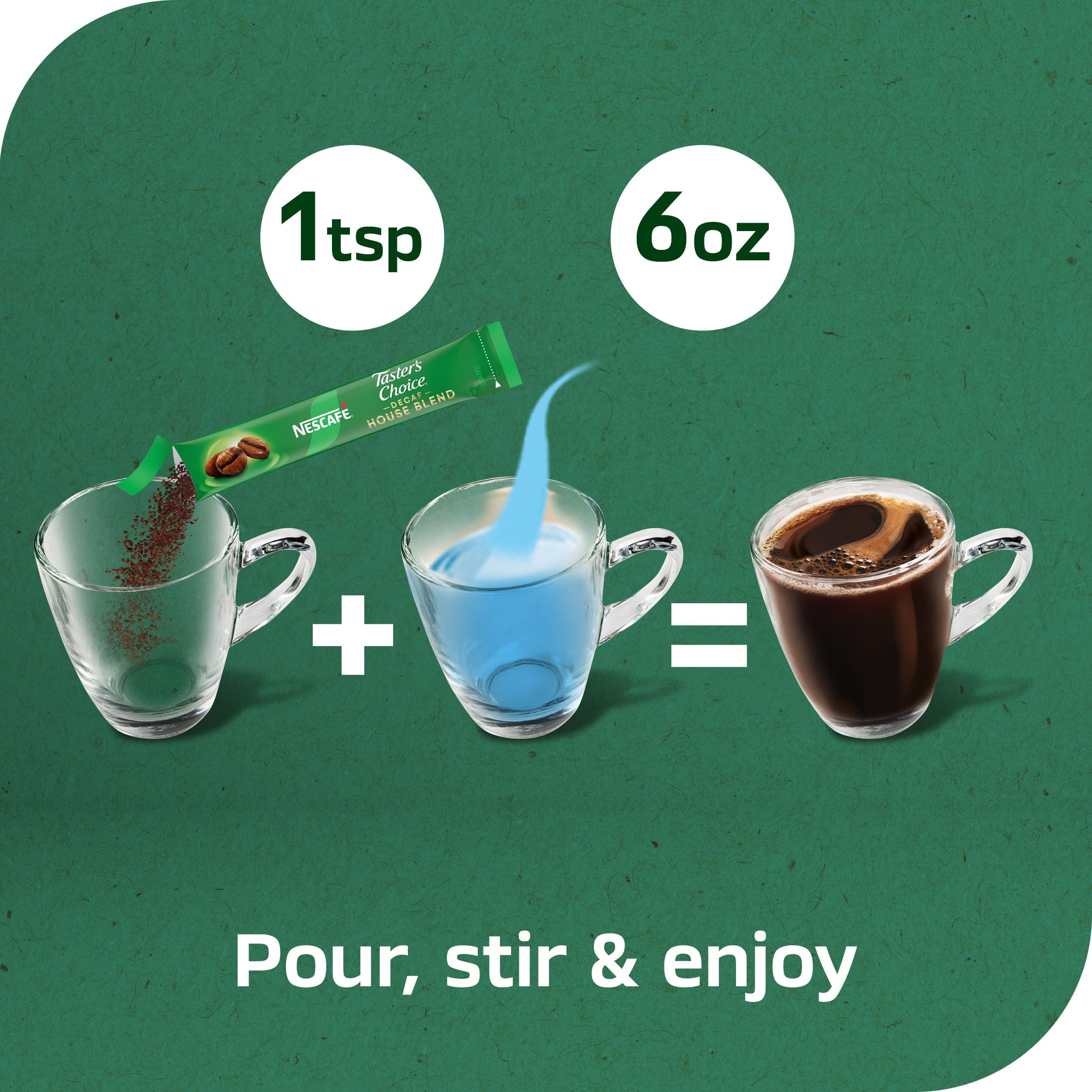 Aromas rising from NESCAFÉ Taster's Choice Decaf House Blend coffee.