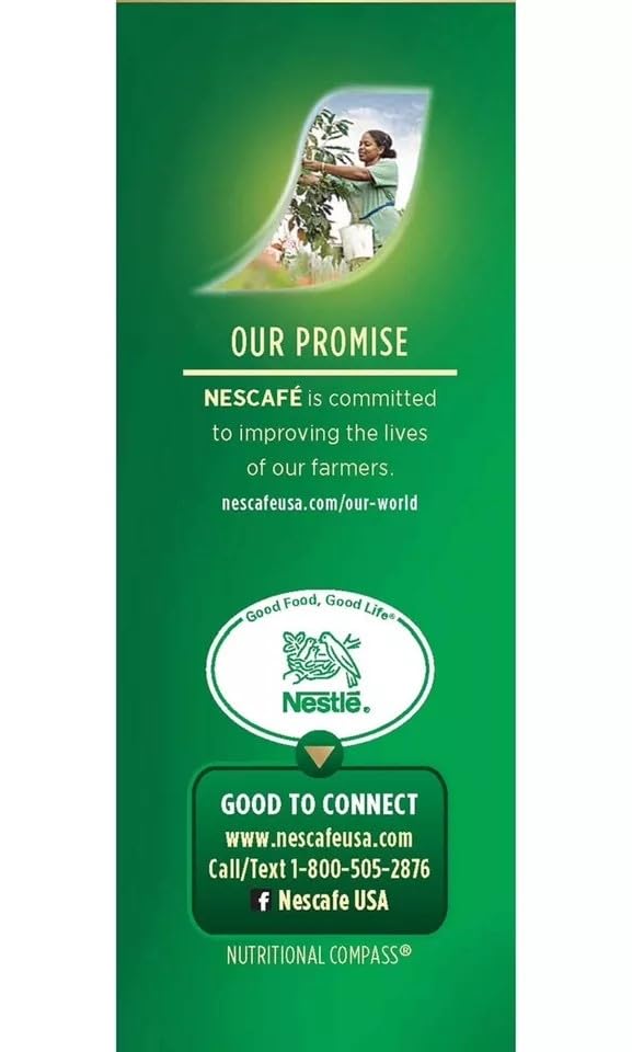 Nescafe Taster's Choice Decaf House Blend mug with steaming coffee