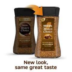 NESCAFÉ Taster's Choice French Roast instant coffee powder ready to dissolve