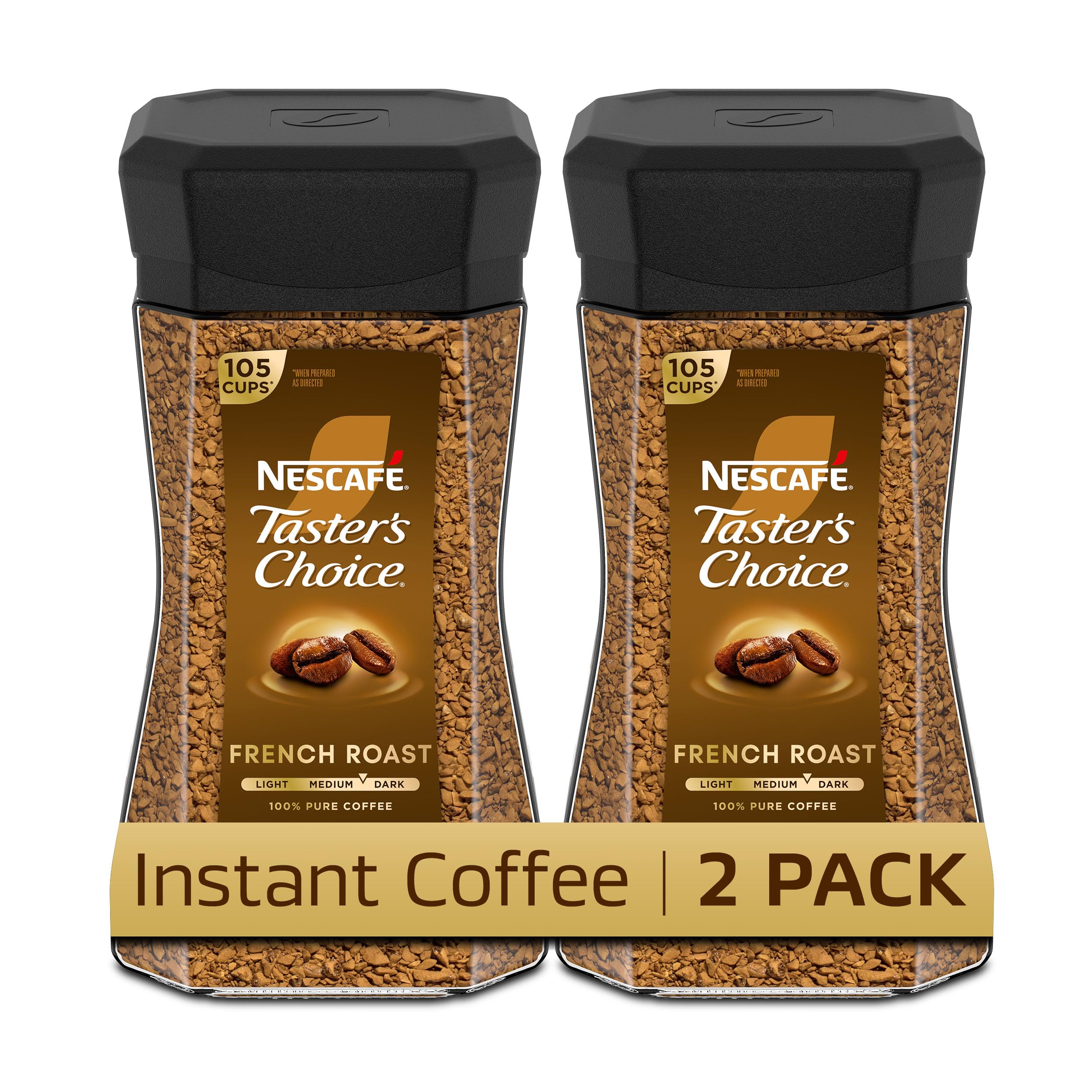 NESCAFÉ Taster's Choice French Roast jar front view for home use