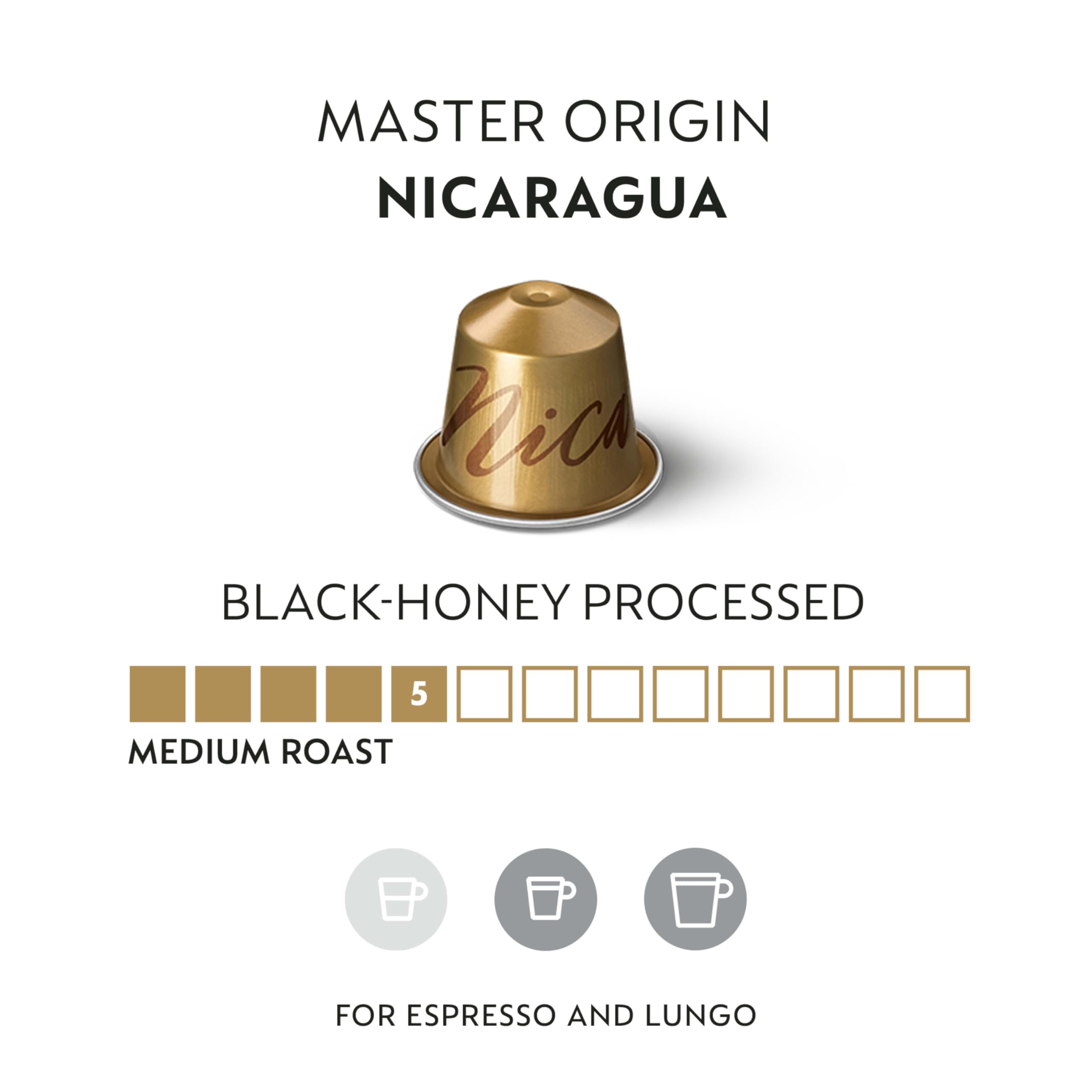 Nespresso black-honey processed Arabica pods abstract close-up highlight premium aroma