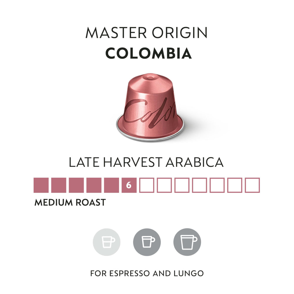 Nespresso Colombia Master Origin pod in packaging for quick brew