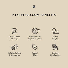 Milk frothing beside Nespresso Cosi for a silky cappuccino.