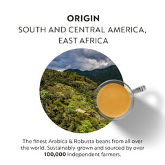 Nespresso Genova Livanto capsule offering a round, well-balanced cup.