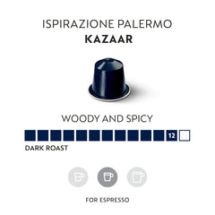 Nespresso Kazaar Intenso crema close-up showing rich crema