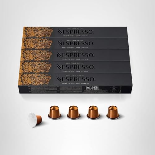 Nespresso Livanto box on shelf signaling Swiss origin and craftsmanship