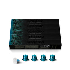 Nespresso Master Origin Indonesia capsule packaging highlights premium aroma.