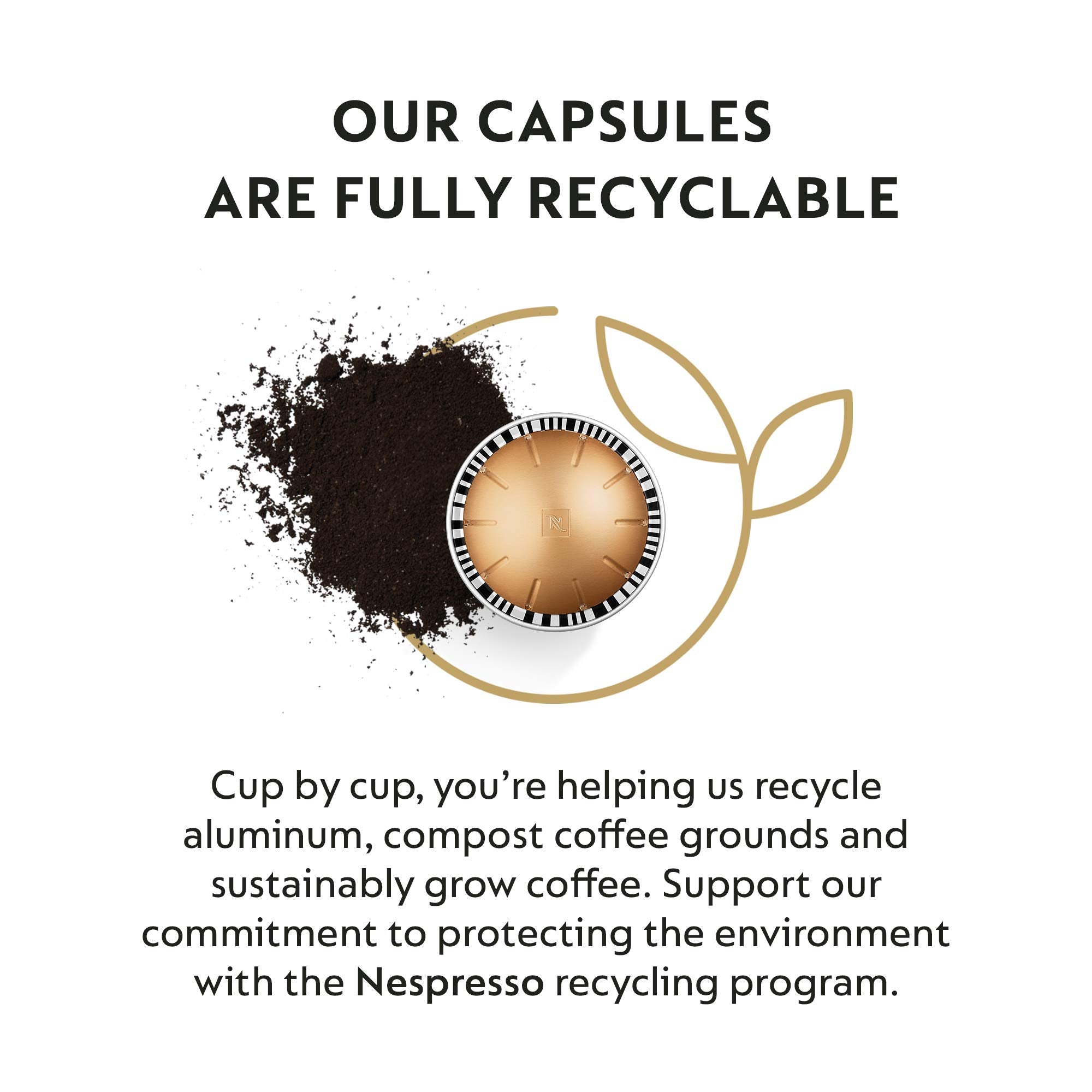 Nespresso Melozio Vertuo reveals Brazilian Bourbon sweetness with cereal notes.