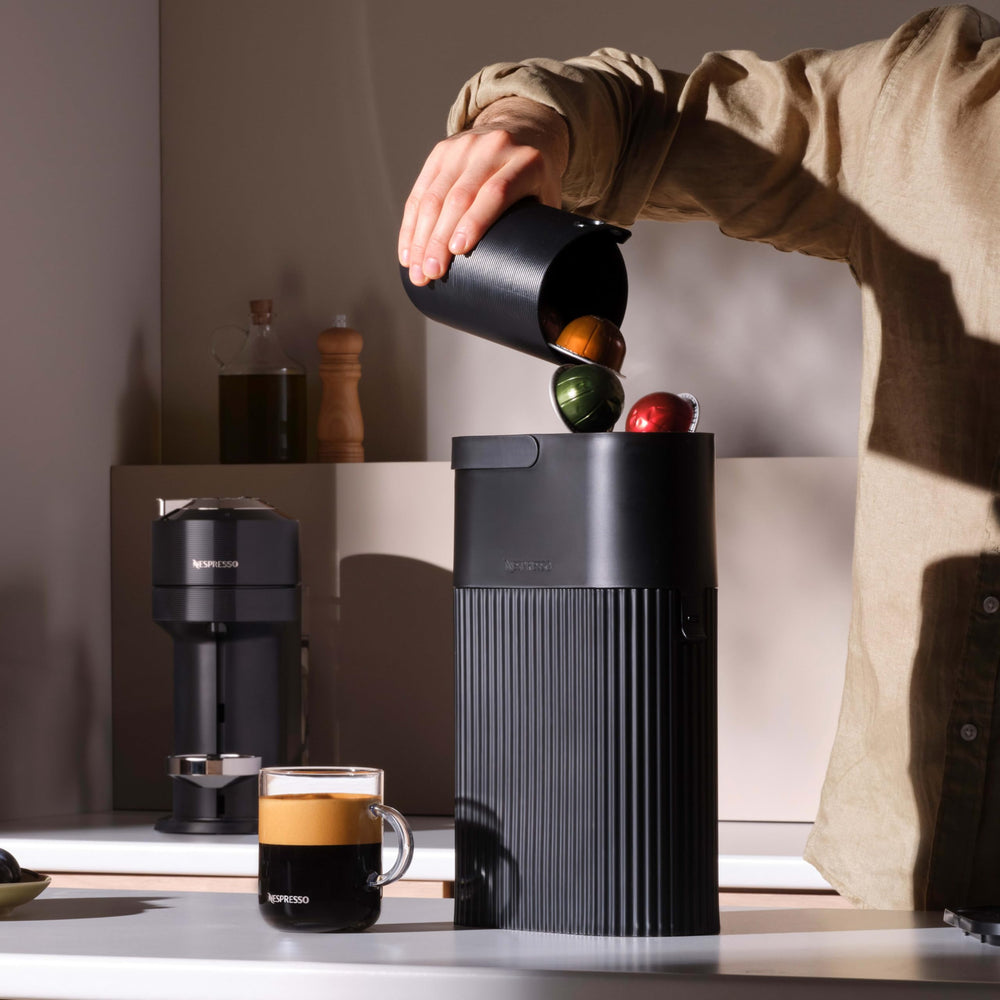 Nespresso Odacio works with Vertuo machines for easy brewing.