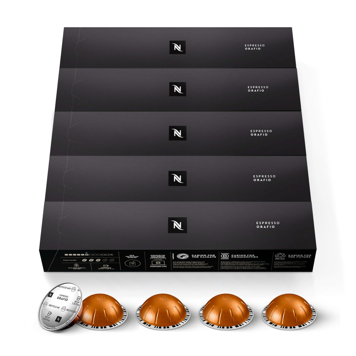 Nespresso Orafio capsule for espresso aroma and texture