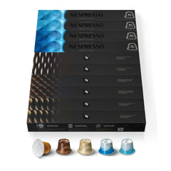 Nespresso Original Barista Variety Pack 100 espresso pods for versatile home brewing.