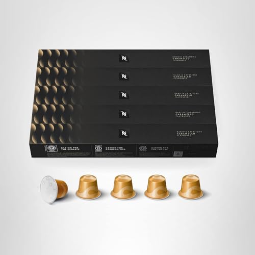 Nespresso Original Caramello packaging front shows brand identity.
