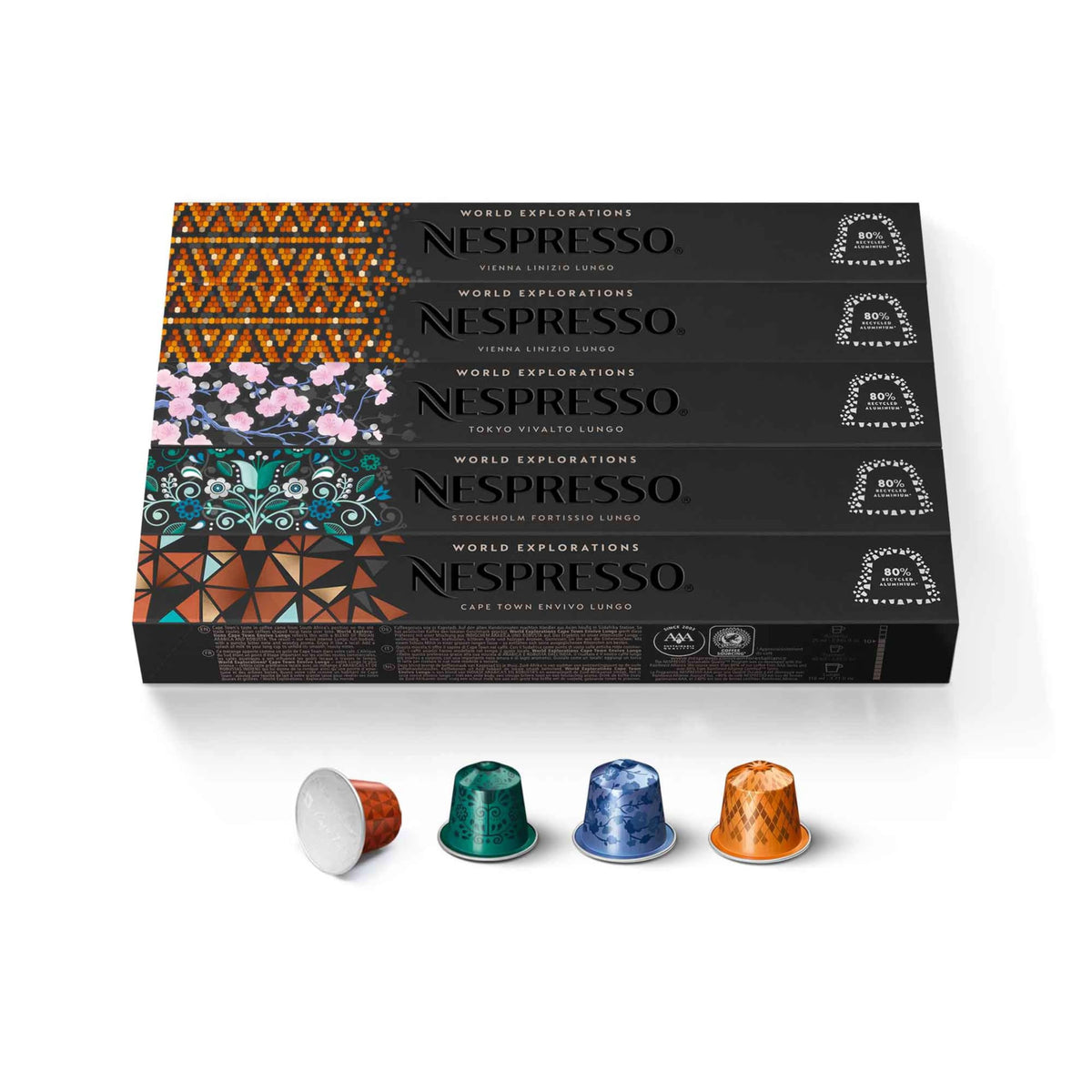 Nespresso Original Morning Lungo pack cover with 50 capsules for busy mornings