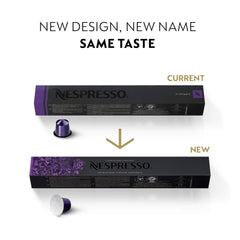 Nespresso Roma capsule ready for a balanced 1.35 oz espresso.