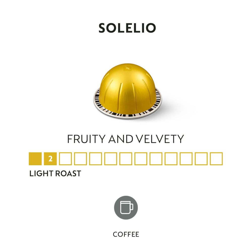 Nespresso Solelio pod in hand conveys portable, easy morning ritual