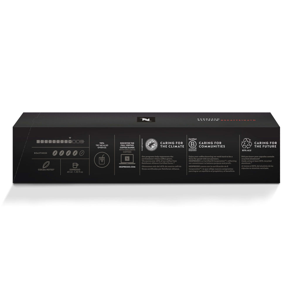 Nespresso Vertuo compatibility note shows Vertuo machines only.