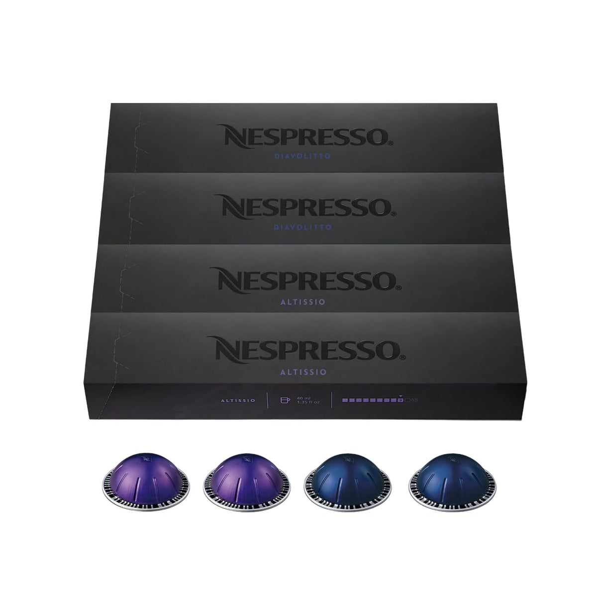 Nespresso Vertuo Diavolitto pod ready for bold espresso