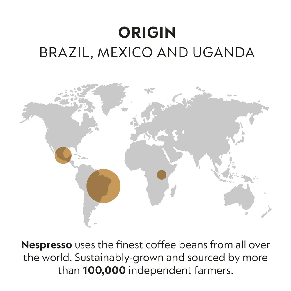 Nespresso Vertuo Dolce sustainability badge depiction for responsible choices