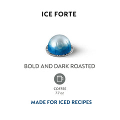 Nespresso Ice Forte 7-8oz cup visual with generous iced coffee