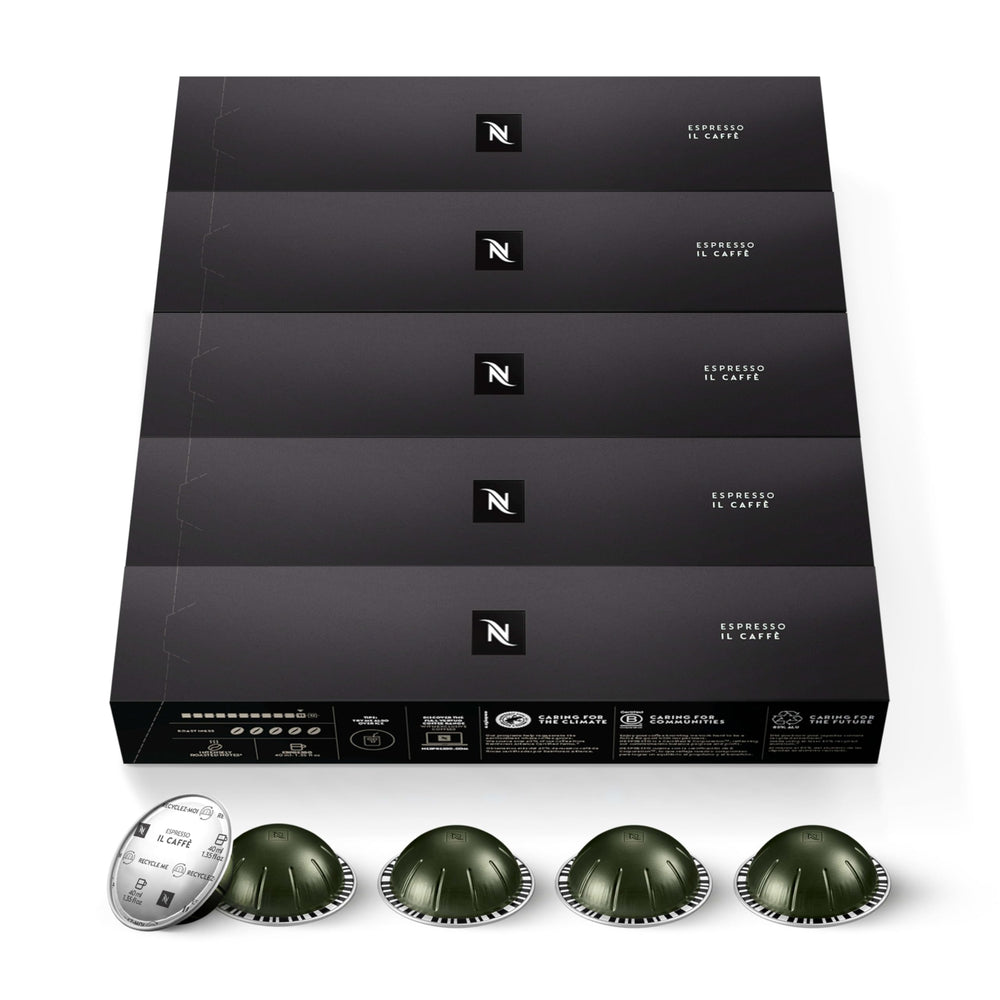 Nespresso Vertuo Il Caffè capsules pack front view for bold espresso moments