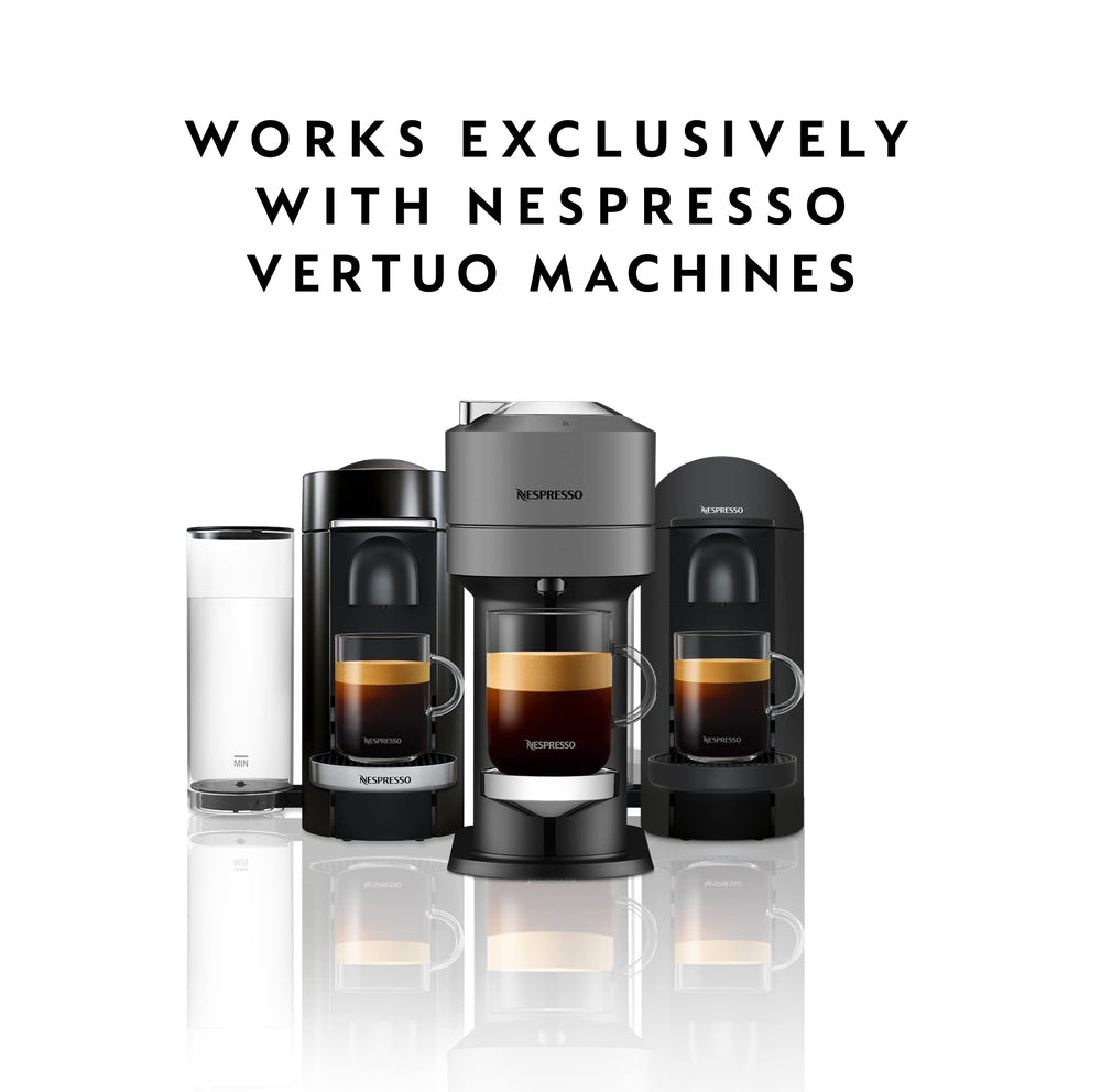 Odacio cup image highlighting bold aroma and lively finish from Nespresso Vertuo.