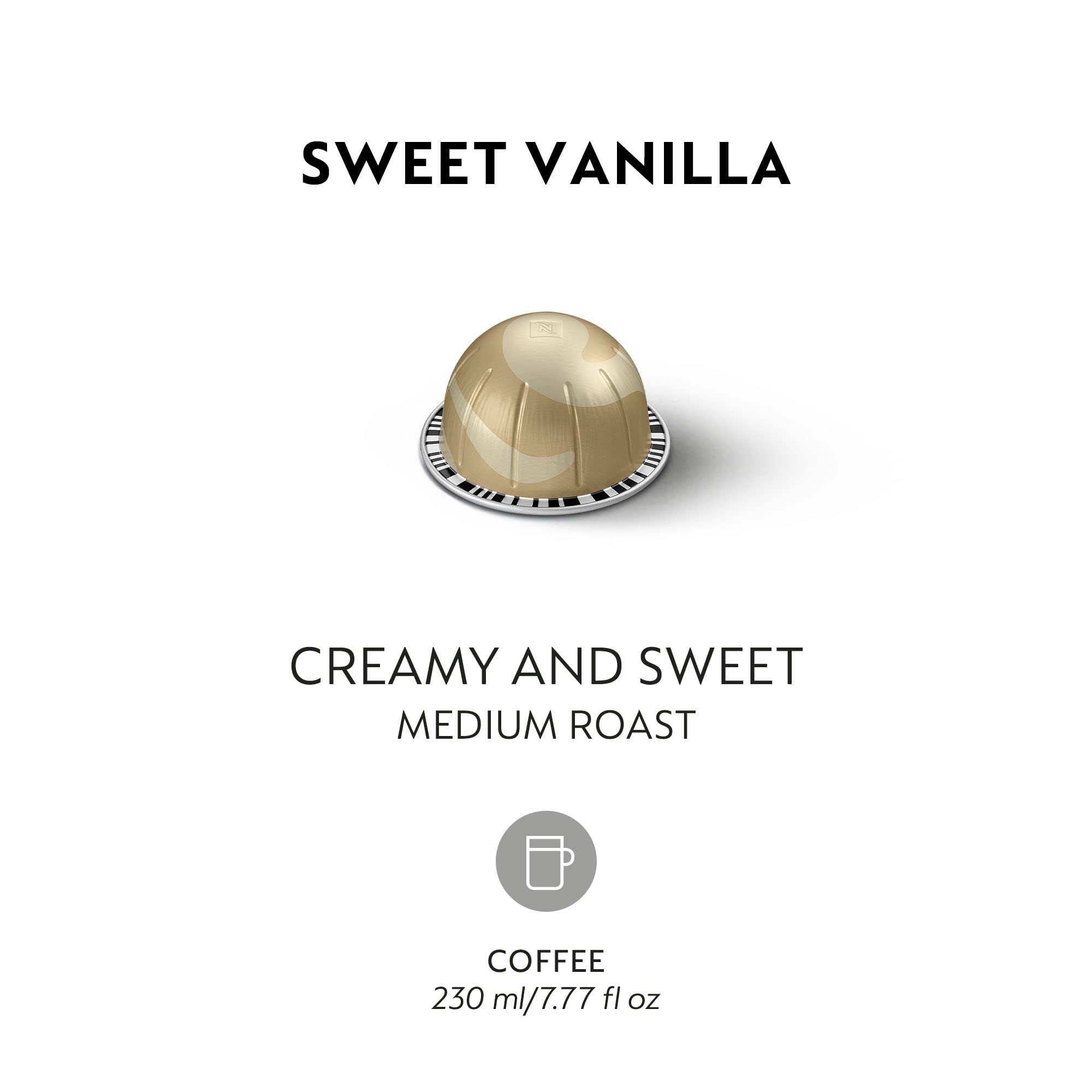 Close-up of Vanilla aroma in Nespresso Vertuo coffee