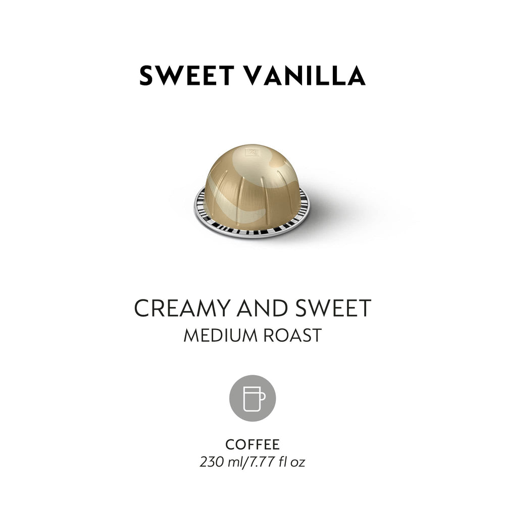 Close-up of Vanilla aroma in Nespresso Vertuo coffee