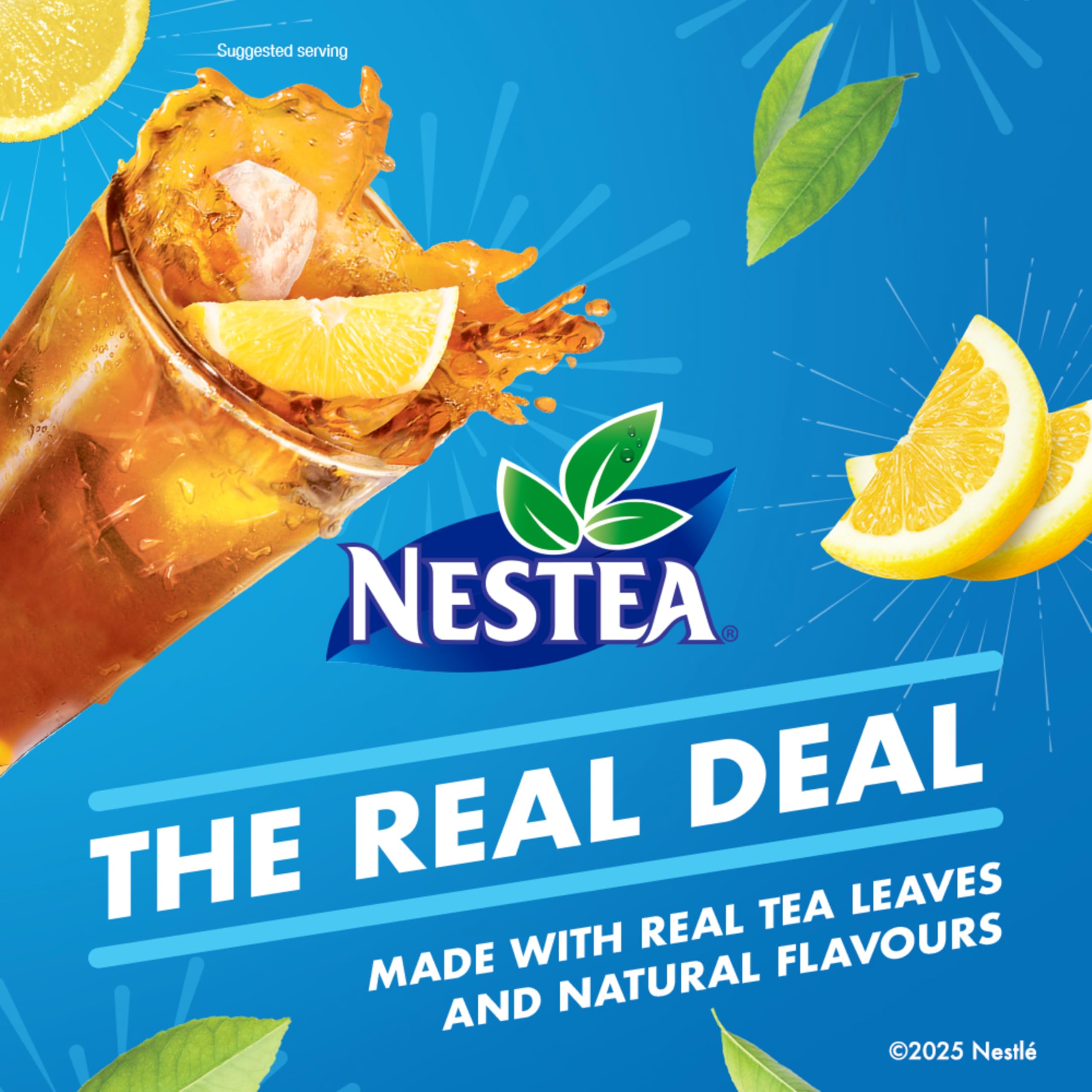 Nestea iced tea powder dispense for quick lemon drinks