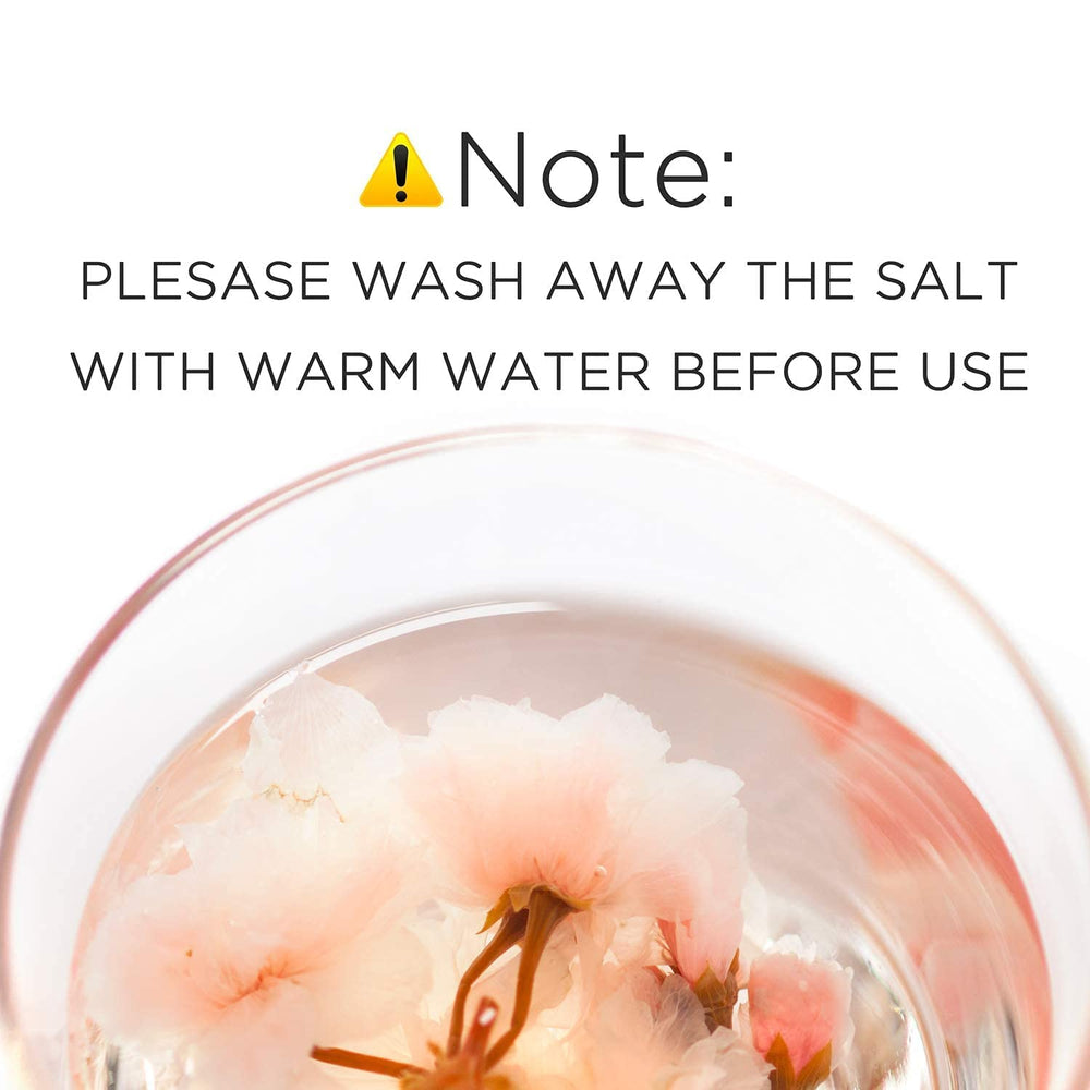 NESTLADY Sakura flowers soaking to bloom in hot water.