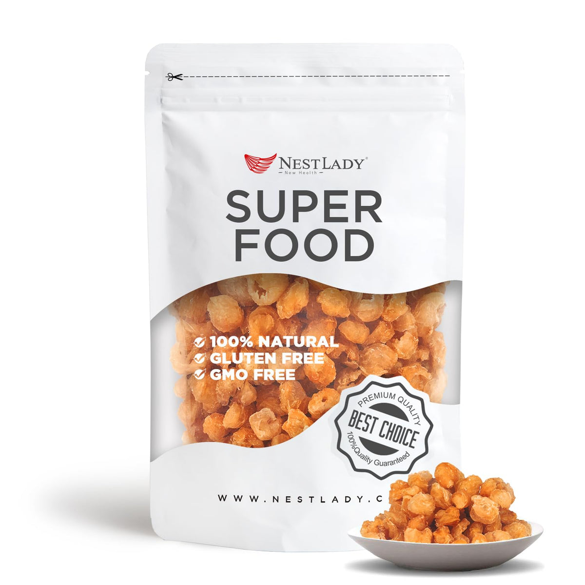 Nestlady premium dried longan 200g hero – naturally sweet, ready to enjoy as a wholesome snack.