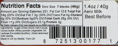 Close-up of airy bubbles in Nestle Aero milk chocolate for a creamy melt