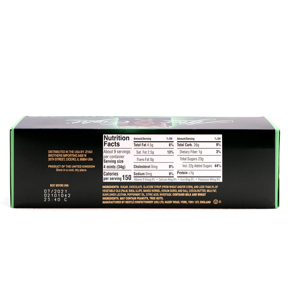 Nestlé After Eight peppermint-centre provides a cool, refreshing center.