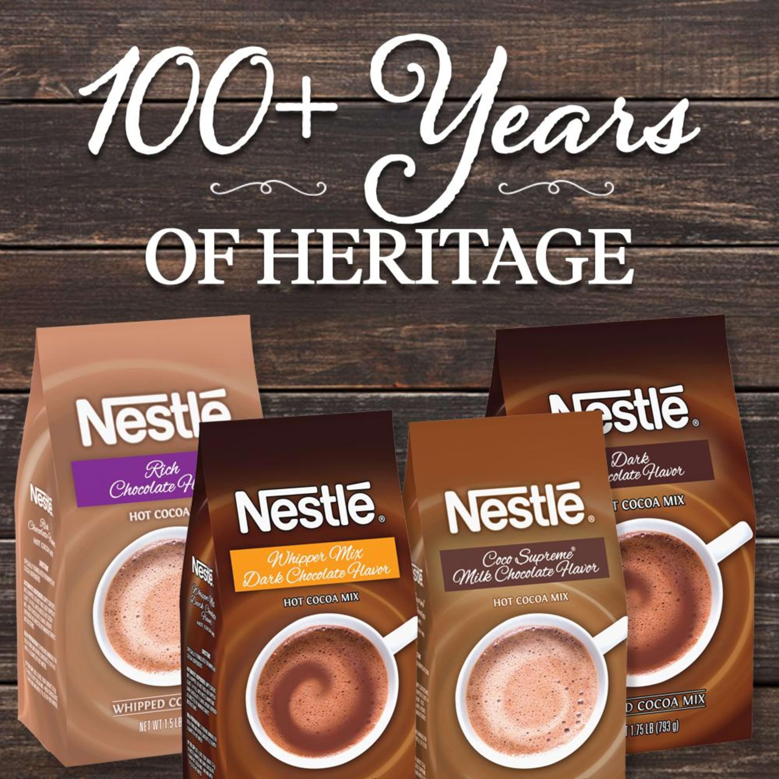 Nestle Hot Cocoa Kosher Dairy label indicating quality and dietary suitability.