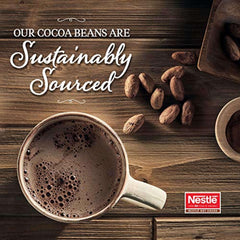 Cup poured with Nestlé Hot Cocoa prepared with hot water or milk.